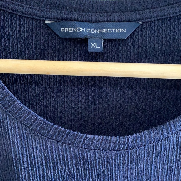 FRENCH CONNECTION navy tiered  Maxi dress AU XL - Picture 7 of 7